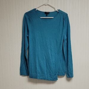 The Limited Women's Teal Long Sleeve Top, Sz Medium. New  Merino Wool Blend